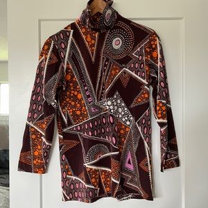 Vintage Alfred Dunner 3/4 sleeve half zip in the back top size 12